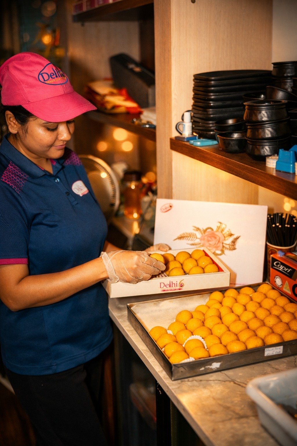 Delhi6 sweets counter service